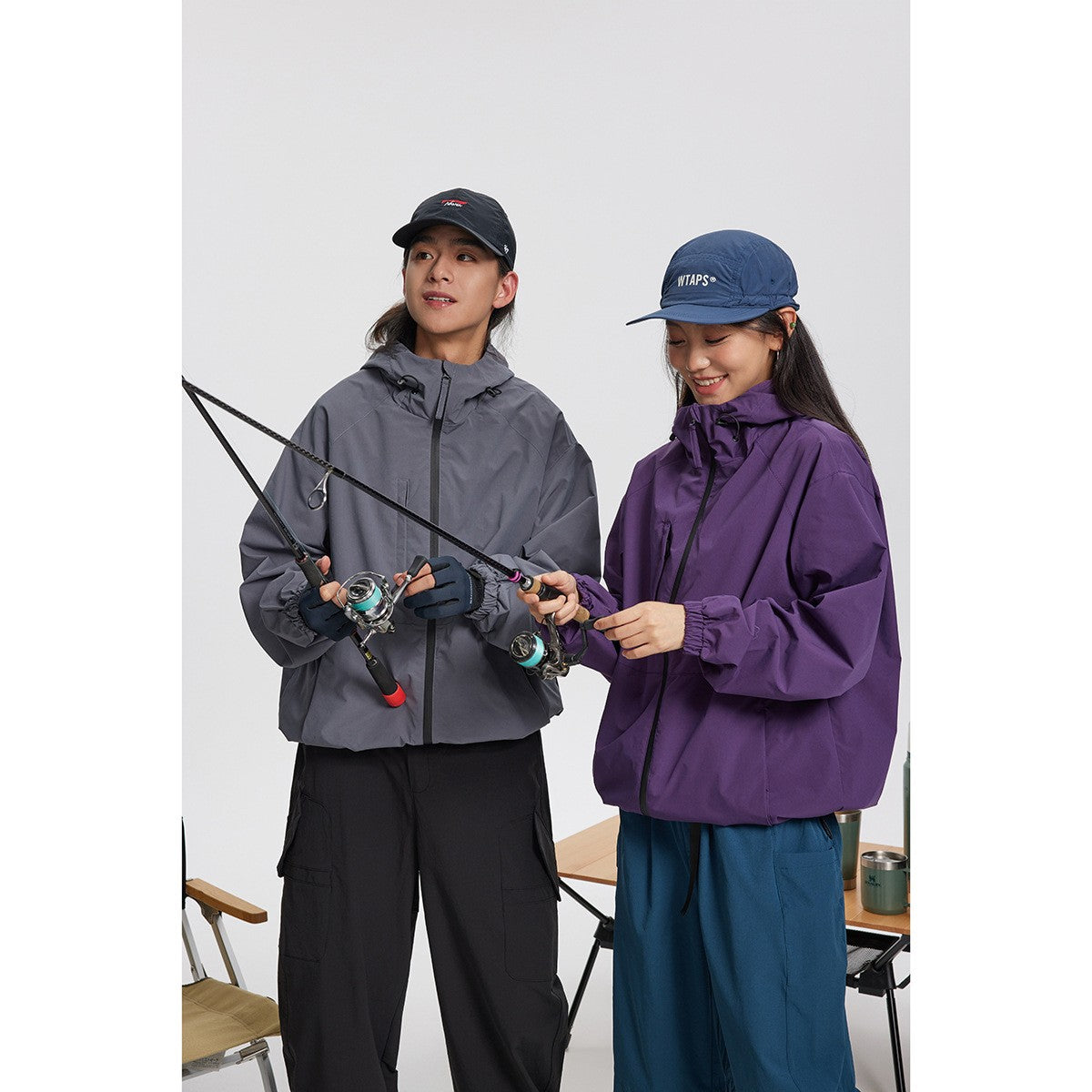 SE 防水 アウトドア ジャケット OW3207 着用画像 4