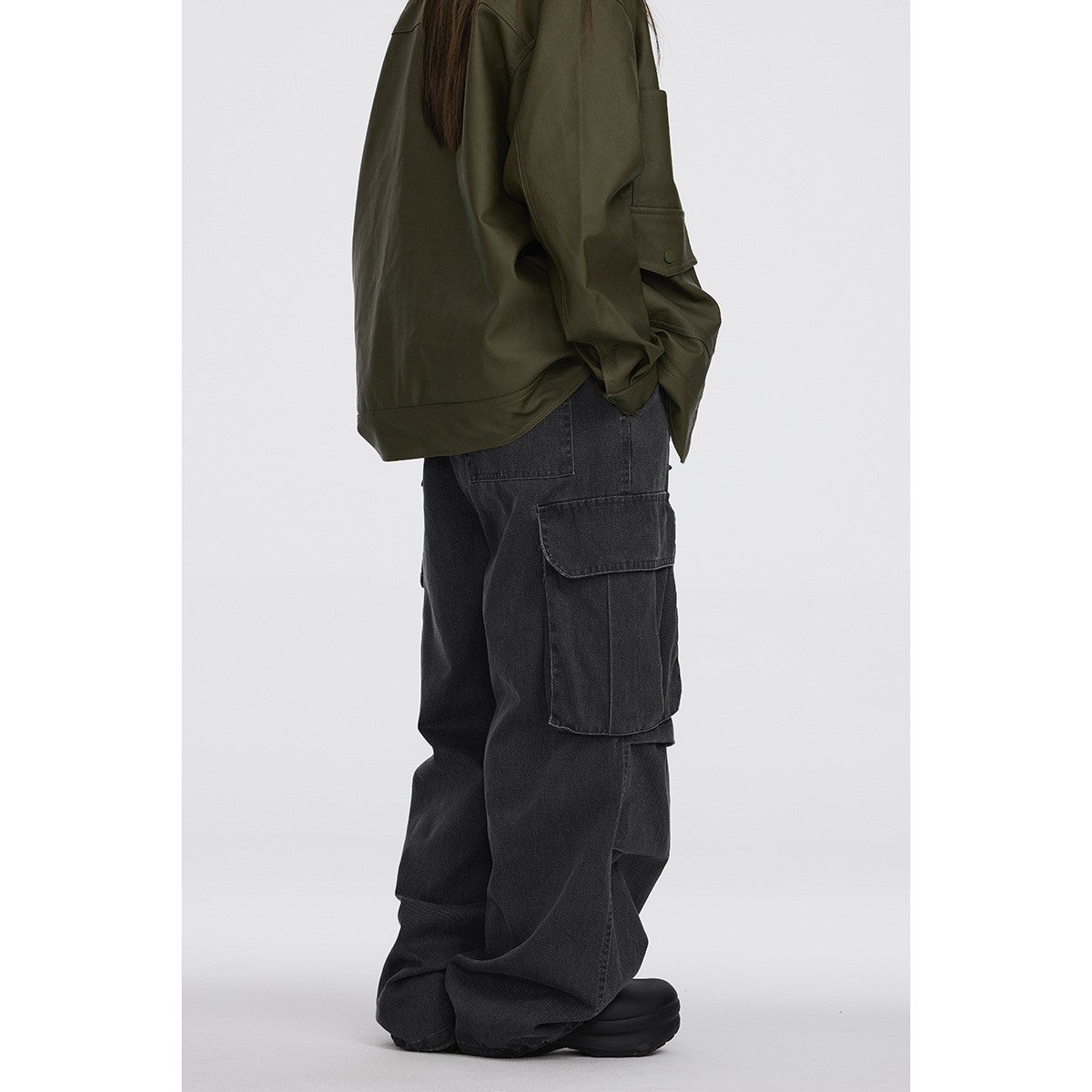 Magmans レトロ ストリート カーゴパンツ K7319 着用画像 4