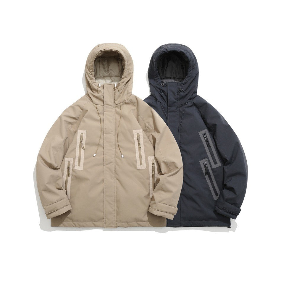 Shibuya Element フード付き ダウンジャケット Y3263 着用画像 5