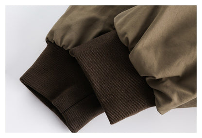 OUSWE レトロ ストリート カーゴパンツ RW77 カーキ ディテール画像 7