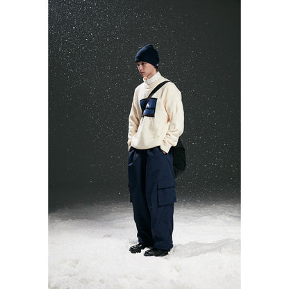 OUSWE レトロ ストリート カーゴパンツ RK49 着用画像 3