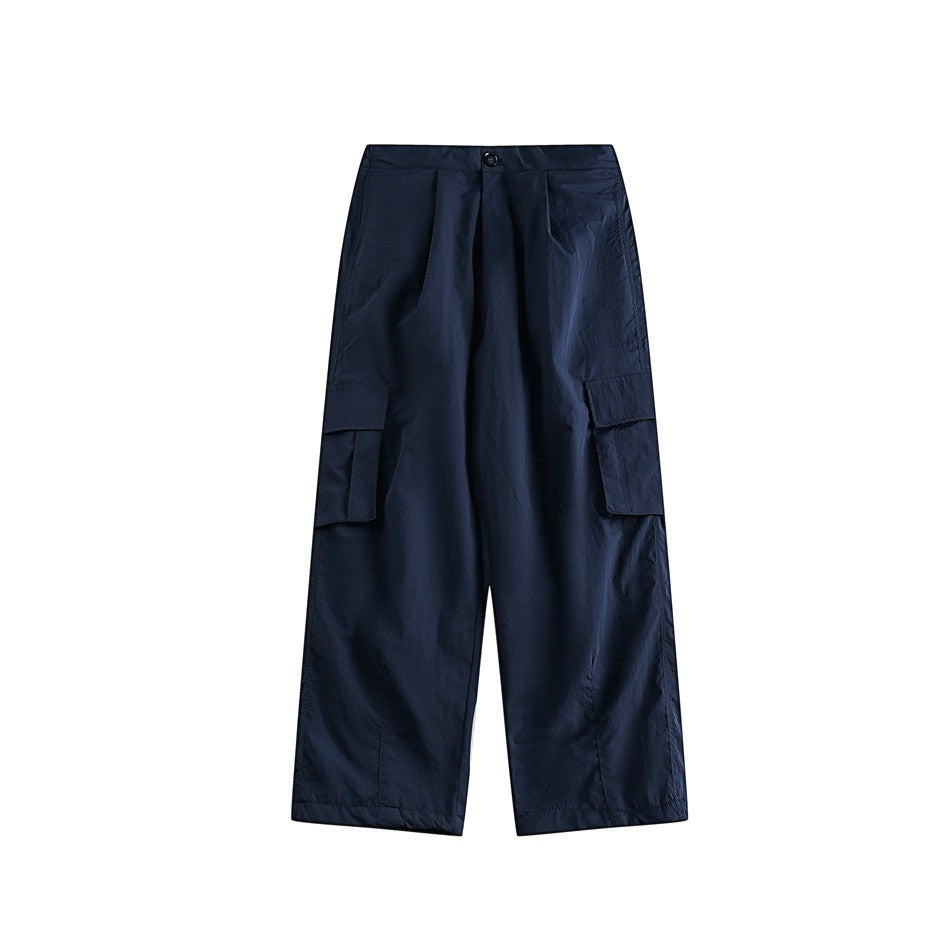 OUSWE レトロ ストリート カーゴパンツ RK49 着用画像 4