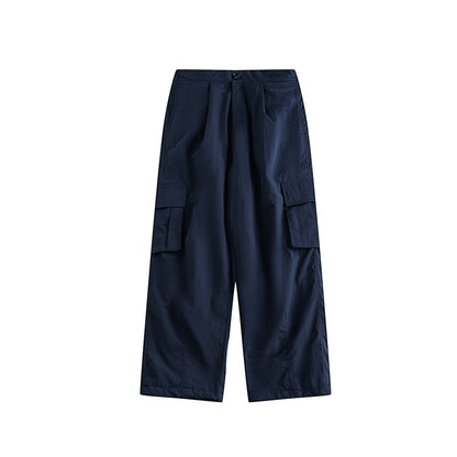 OUSWE レトロ ストリート カーゴパンツ RK49 着用画像 4