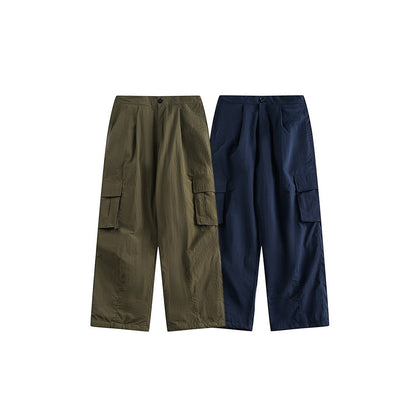 OUSWE レトロ ストリート カーゴパンツ RK49 着用画像 5