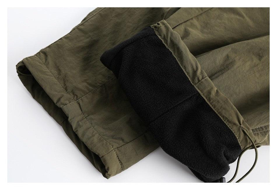 OUSWE レトロ ストリート カーゴパンツ RK49 着用画像 6
