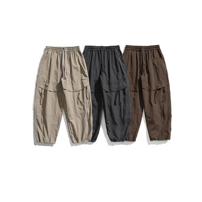 LUCKY HORN アウトドア レトロ カーゴパンツ K720 着用画像 5