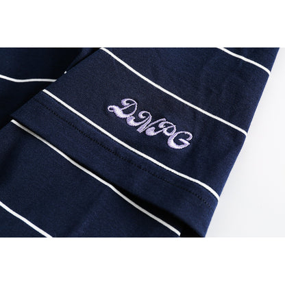 Dnpg ストリート ルーズ Tシャツ AZ20 ネイビーブルー 着用画像 3