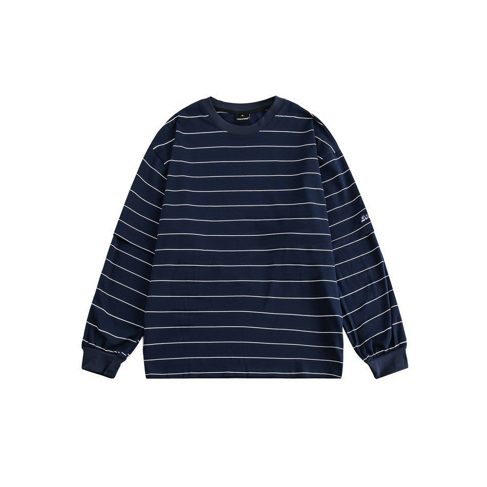 Dnpg ストリート ルーズ Tシャツ AZ20 ネイビーブルー 着用画像 5