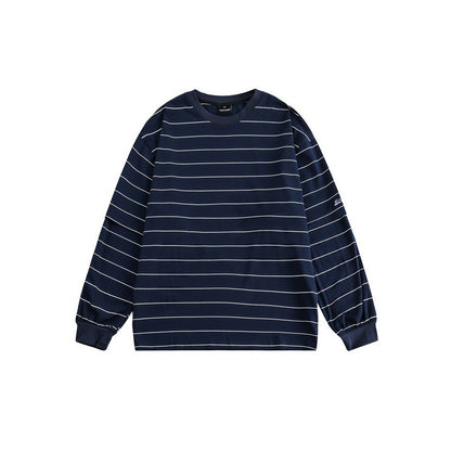Dnpg ストリート ルーズ Tシャツ AZ20 ネイビーブルー 着用画像 5