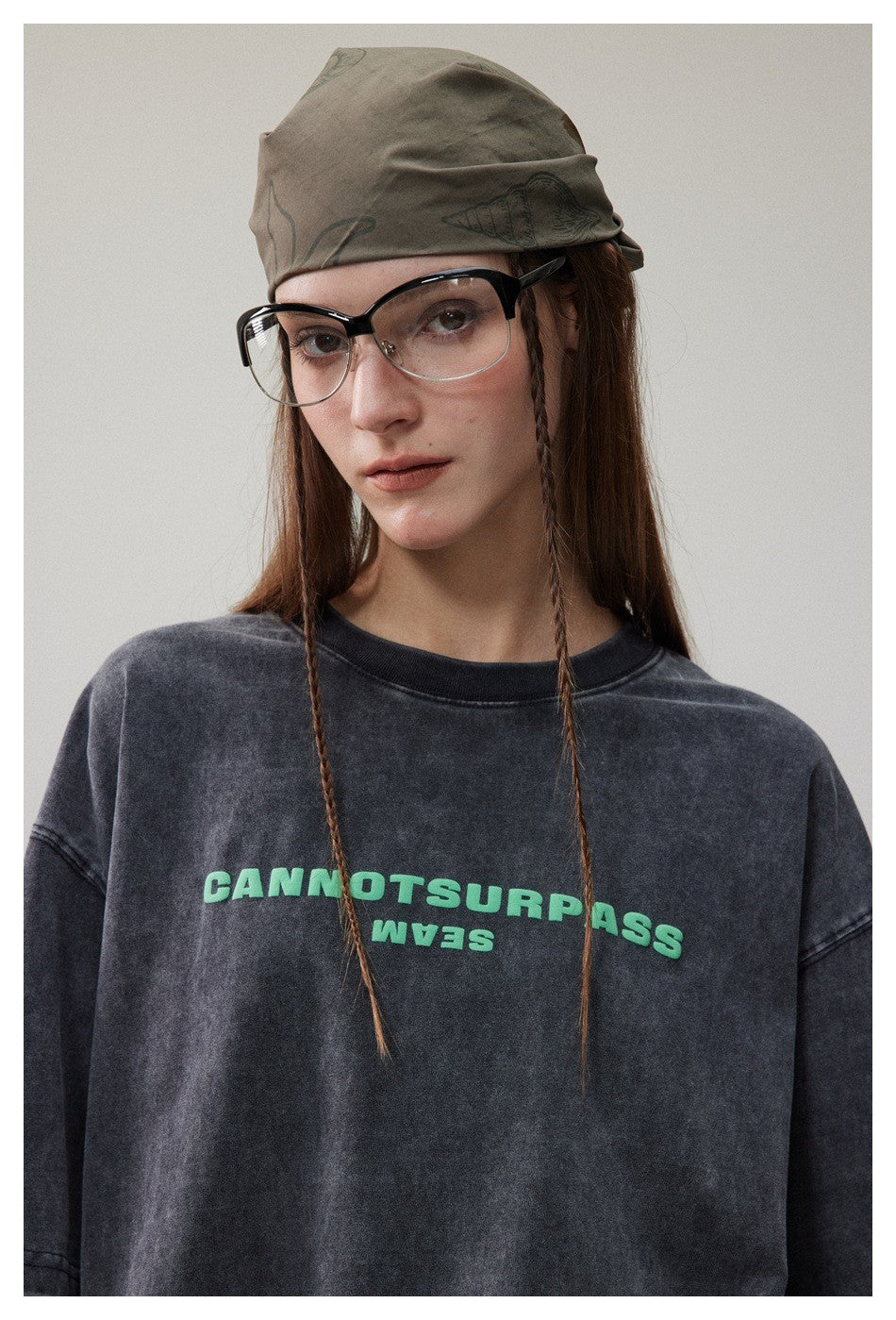 Cannot Surpass ストリート ルーズ Tシャツ T05 ディテール画像 7