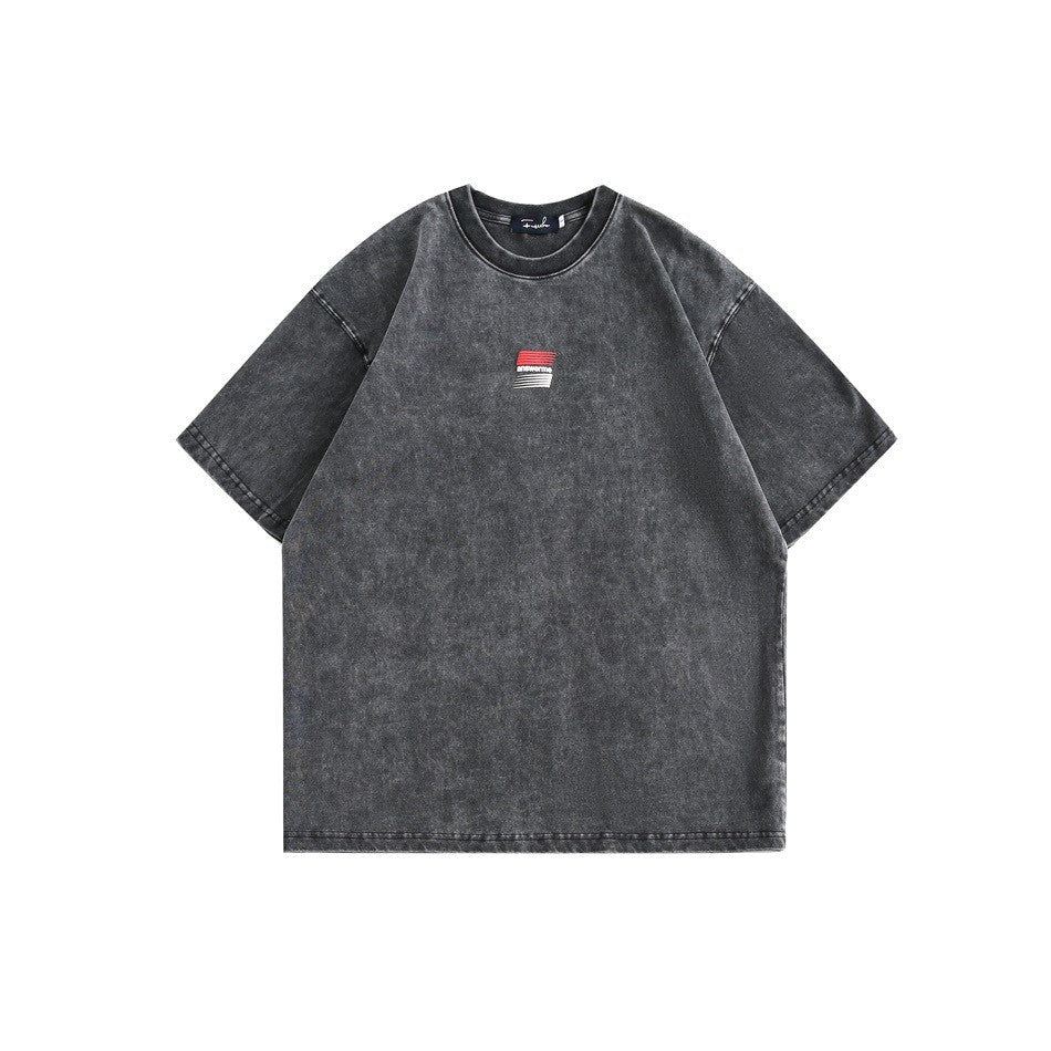 ANSWER ME ウォッシュ レトロ Tシャツ T219 着用画像 6