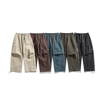Orderliness アウトドア レトロ カーゴパンツ P866 着用画像 5