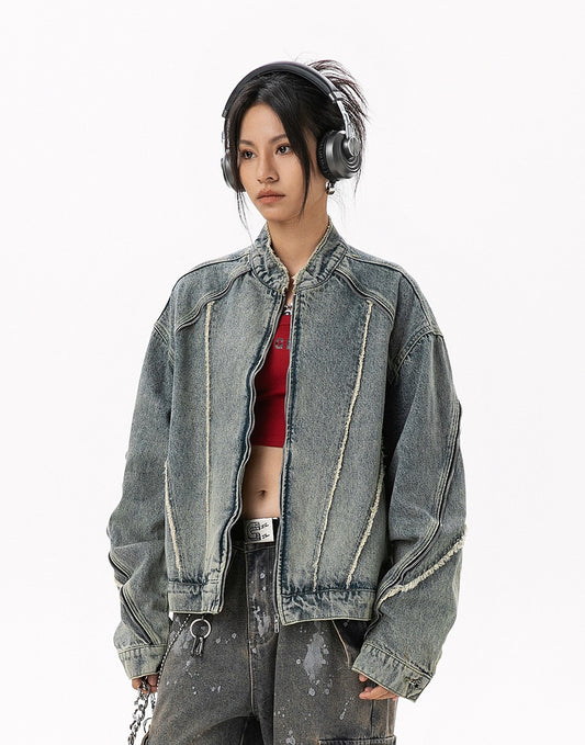 New Area ウォッシュ デニムジャケット J8890 ウォッシュドブルー メイン画像