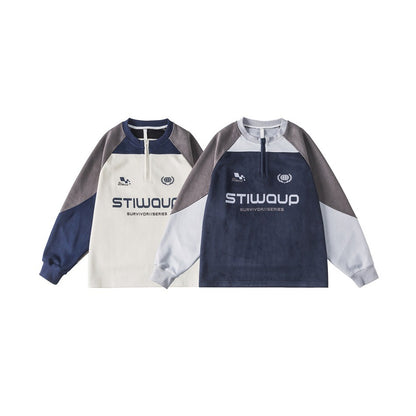 STIWAUP レトロ ルーズ スウェット W639 着用画像 5