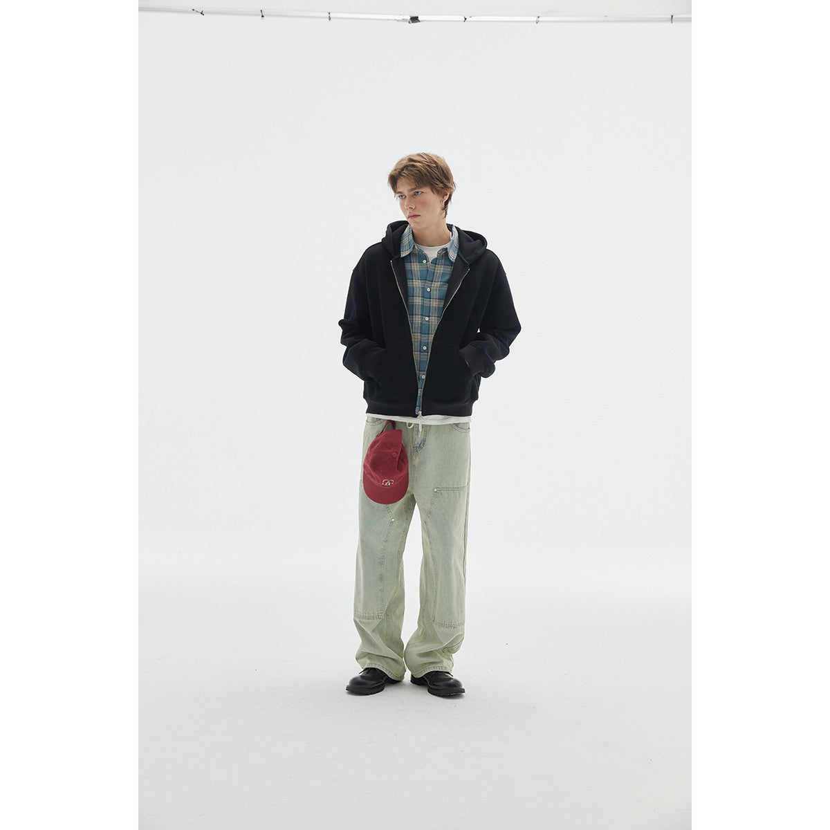 OUSWE ストリート ルーズ スウェット 着用画像 4