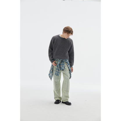 OUSWE レトロ ニット RM11 着用画像 2