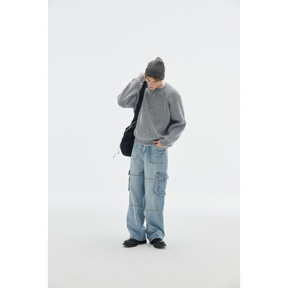 OUSWE レトロ ニット RM11 着用画像 4