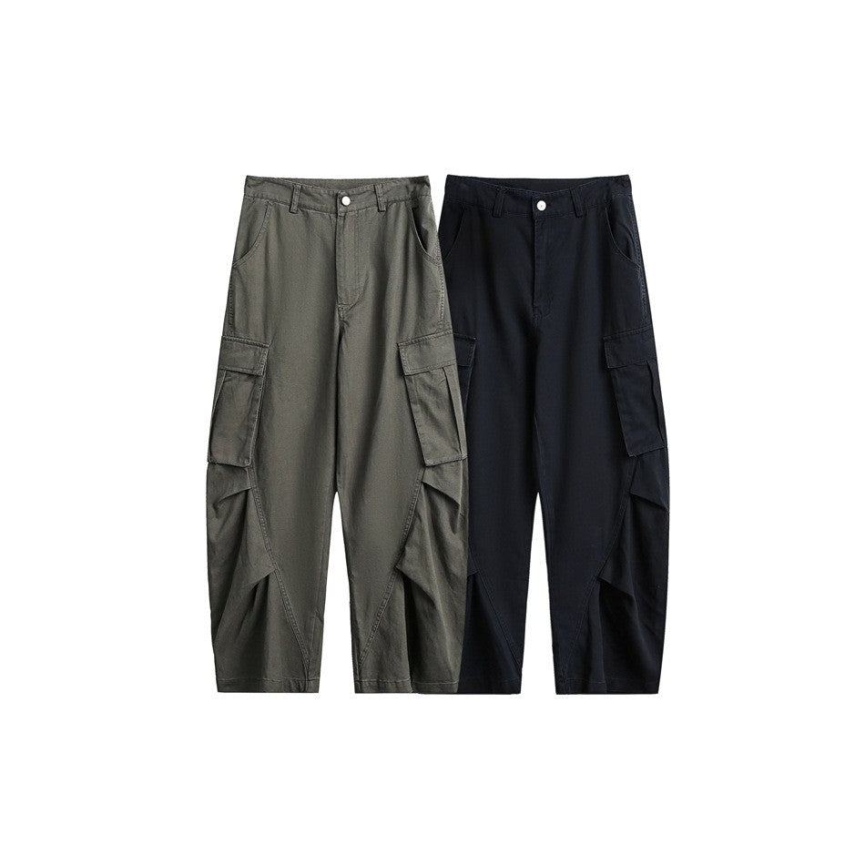 OUSWE レトロ ストリート カーゴパンツ RK86 着用画像 5
