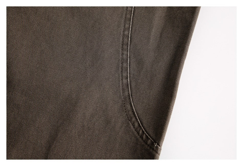 OUSWE レトロ ルーズ カーゴパンツ RK85 ブラウン 着用画像 6