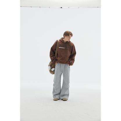OUSWE レトロ ルーズ パンツ RK89 フラワーグレー 着用画像 3