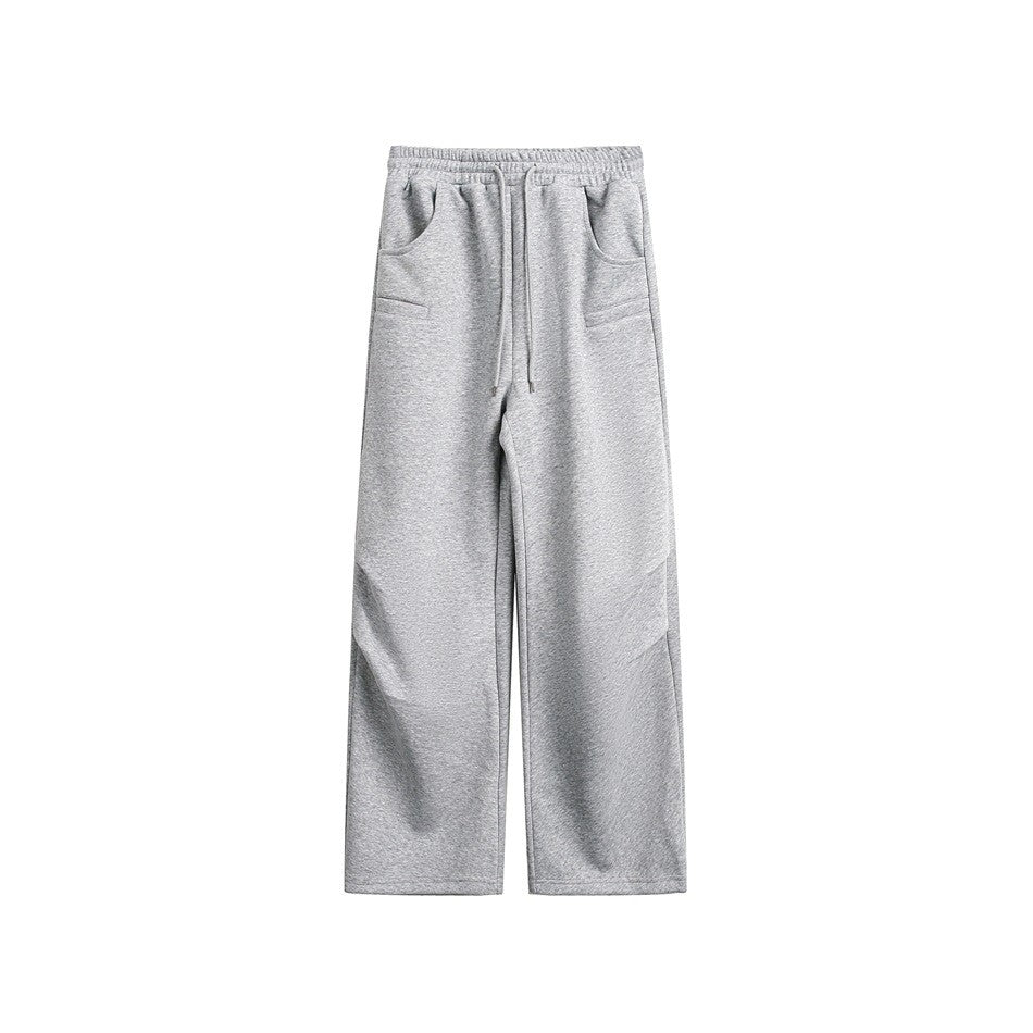 OUSWE レトロ ルーズ パンツ RK89 フラワーグレー 着用画像 5