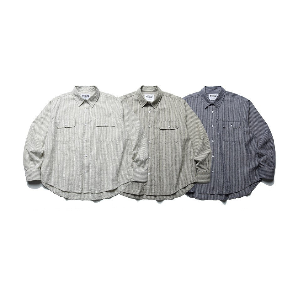 NEVIRALER レトロ ルーズ カーゴパンツ NRA58 着用画像 5