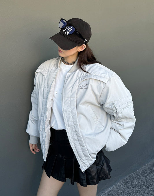 TaelePlusアメリカのレトロなデザイン感郭形MA-1フライトジャケット冬の綿服男女綿服tp81 1