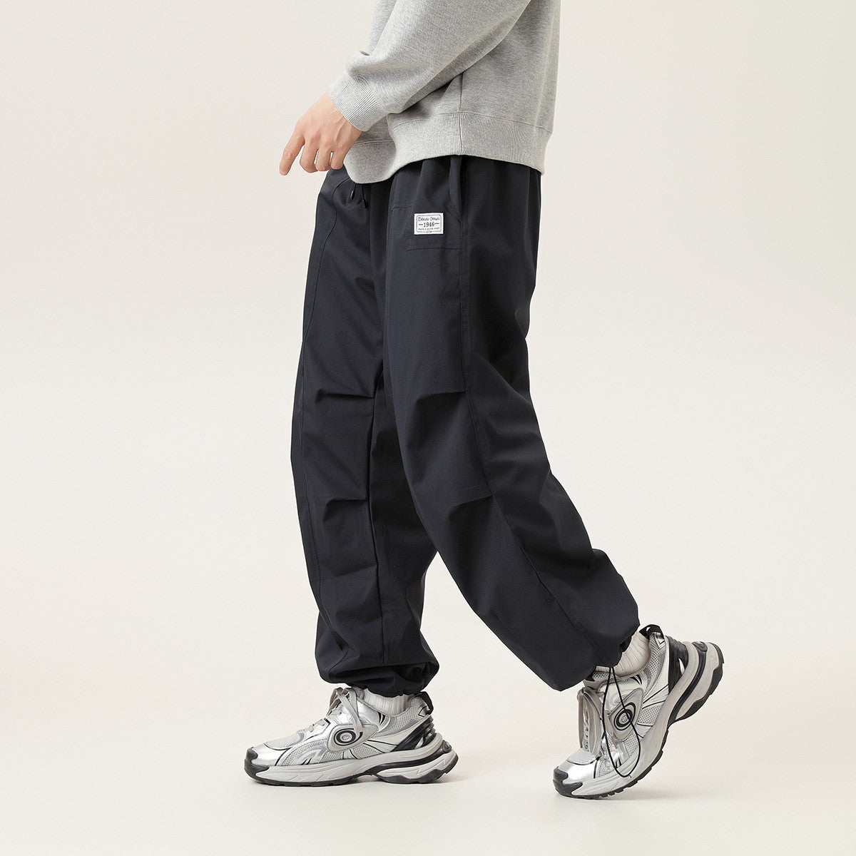 Orderliness ストリート ワイド パンツ P982 着用画像 2
