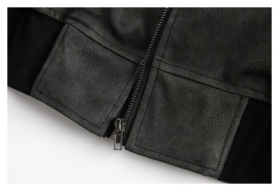 FeiddBurst PUレザー レトロ ジャケット JK6011 ディテール画像 8