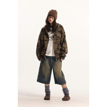 BTBDBTE ウォッシュ 迷彩 ジャケット カモフラージュグリーン 着用画像 4