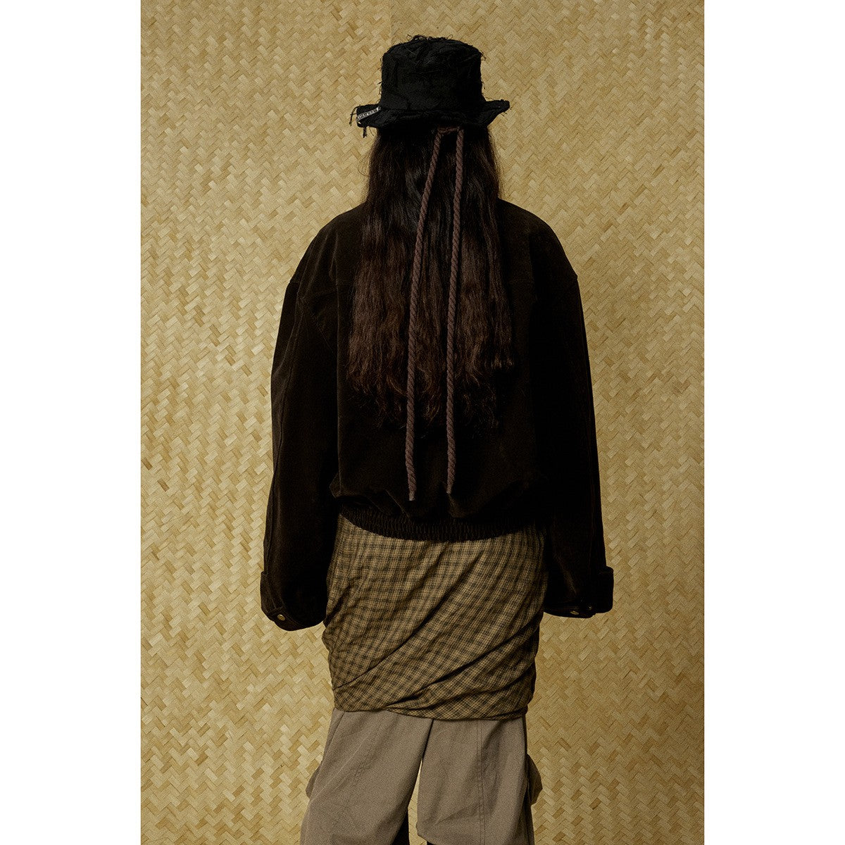 BTBDBTE PUレザー レトロ ジャケット W2536 着用画像 4