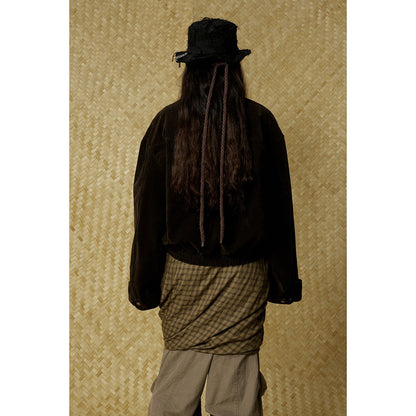 BTBDBTE PUレザー レトロ ジャケット W2536 着用画像 4