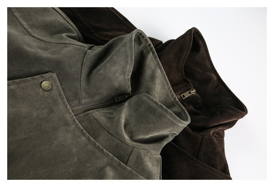 BTBDBTE PUレザー レトロ ジャケット W2536 着用画像 6
